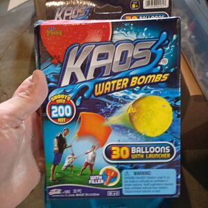 Jaru Kaos Water Bombs 30 Pack Balloons w/ Launcher & Filler, MPN 3210